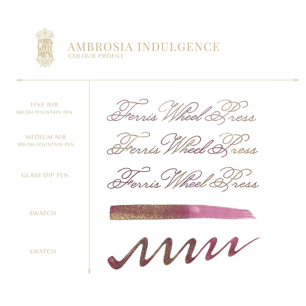 10ml Fountain Pen Ink - Ambrosia Indulgence - Ink
