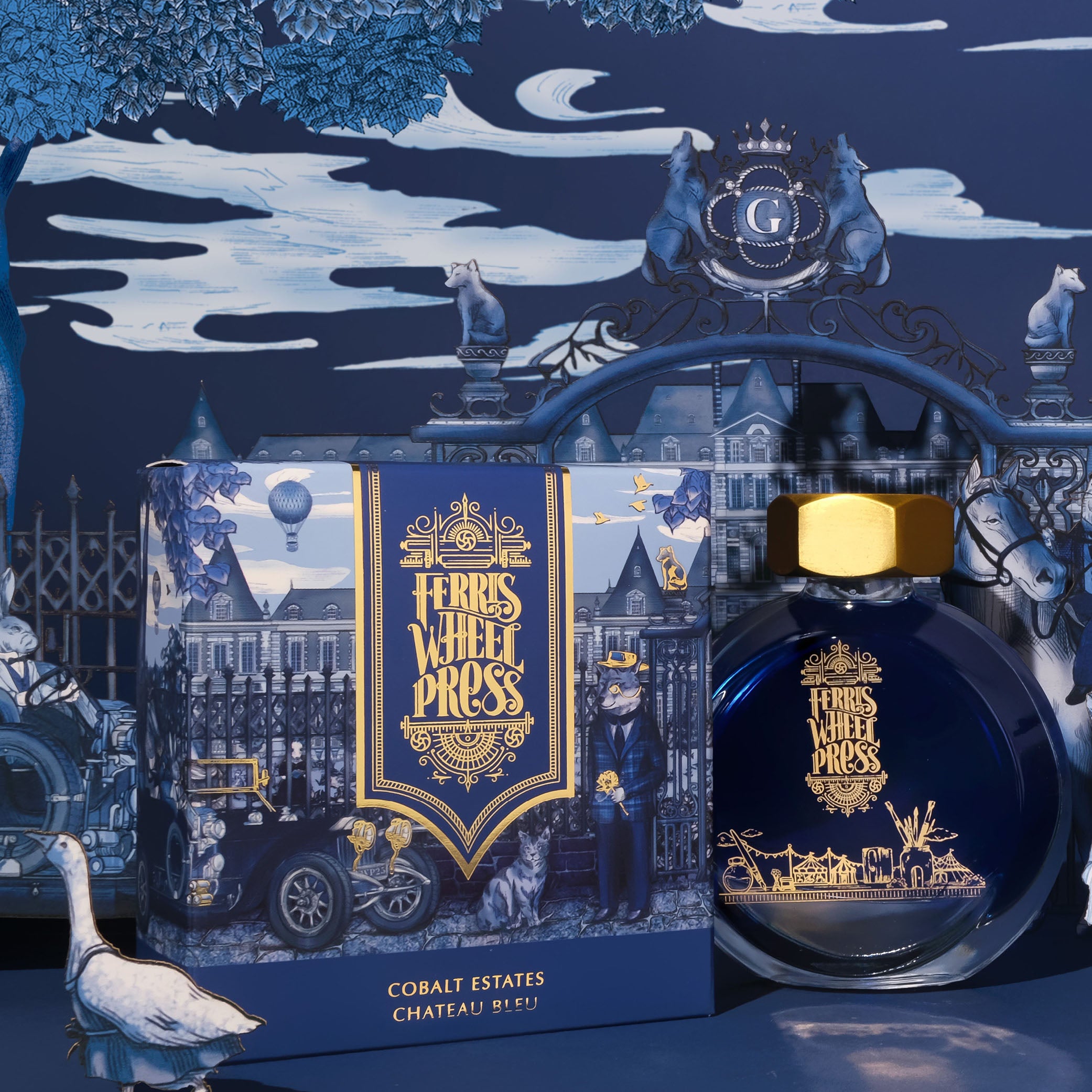 38ml Fountain Pen Ink - Cobalt Estates