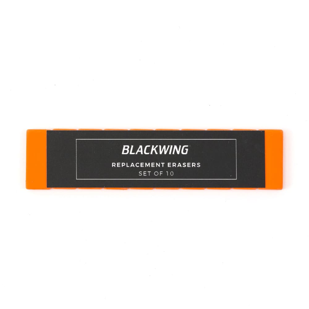 Replacement Pencil Erasers - Pack of 10 - Orange