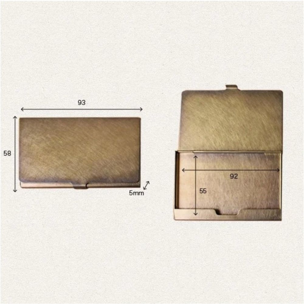 BRASS BOX CARDCASE RUST - Cardcase