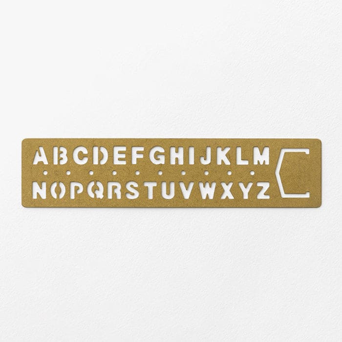 BRASS Template Bookmark Alphabet - The Outsiders
