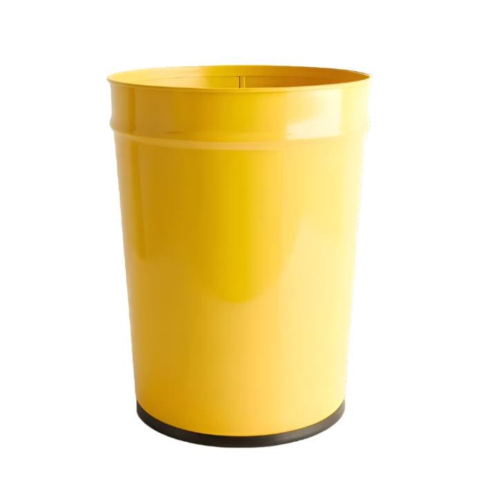 Conical Paper Bin - Yellow - L