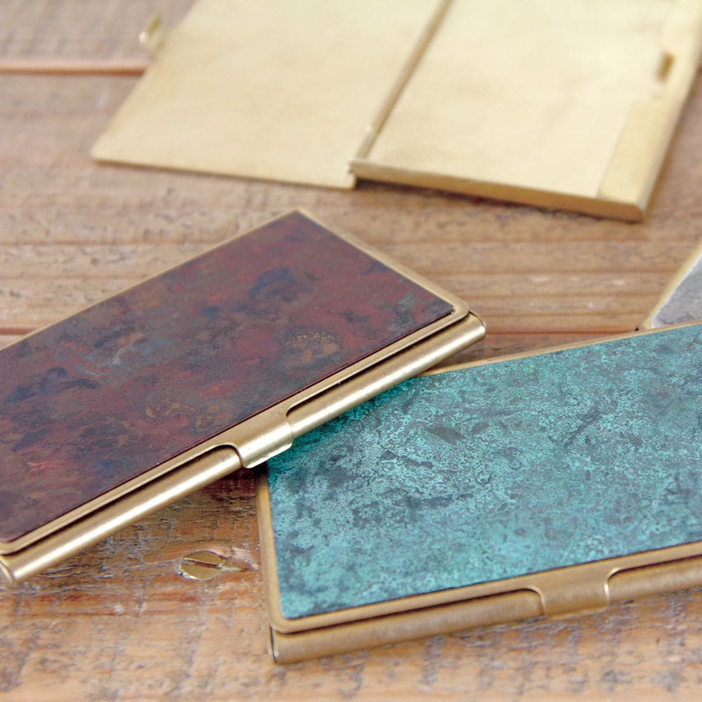 Cardcase - Hanmon Kujyaku - Corrosion brass