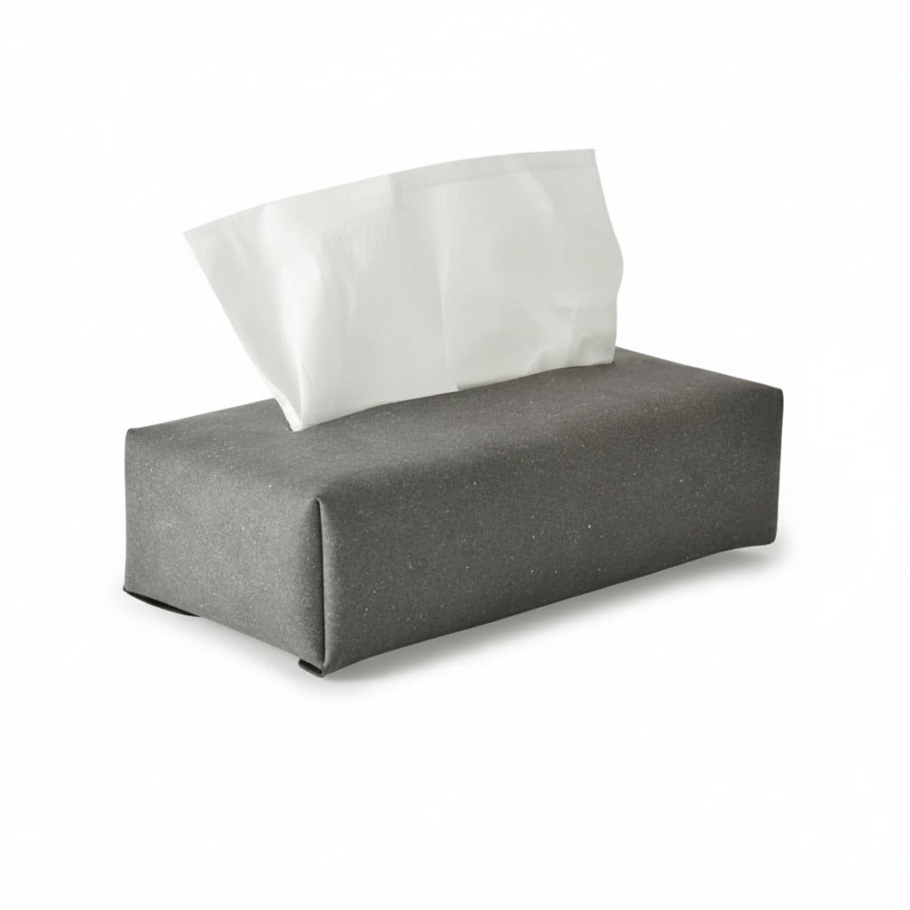 TISSUE COVER (recycled leather) black