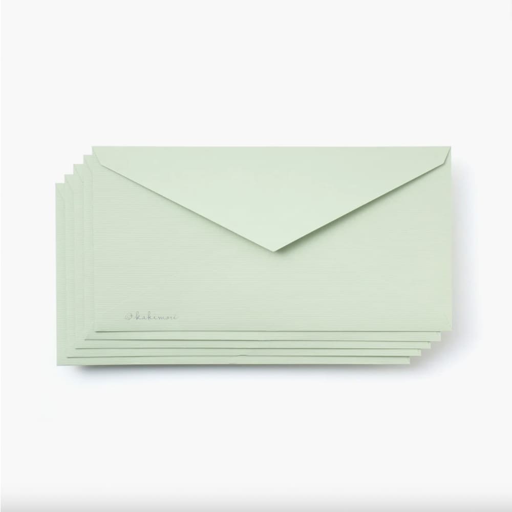 Envelope 5 pcs Pale green - Letter and Envelope