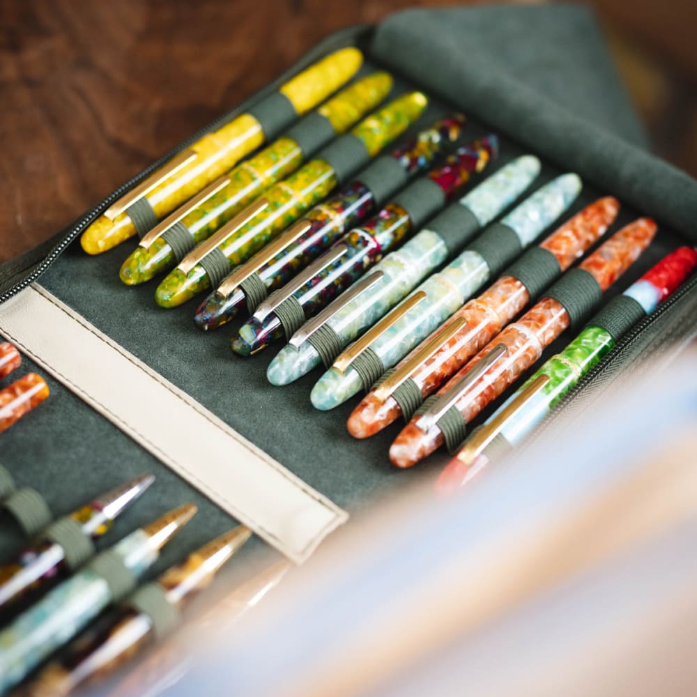 Esterbrook 40 pc zipper pen case - Army Green - Fountain Pen