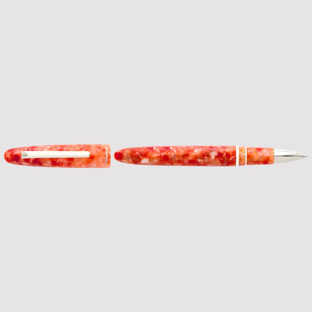 Estie Regular Rollerball Petrified Forrest Palladium Trim