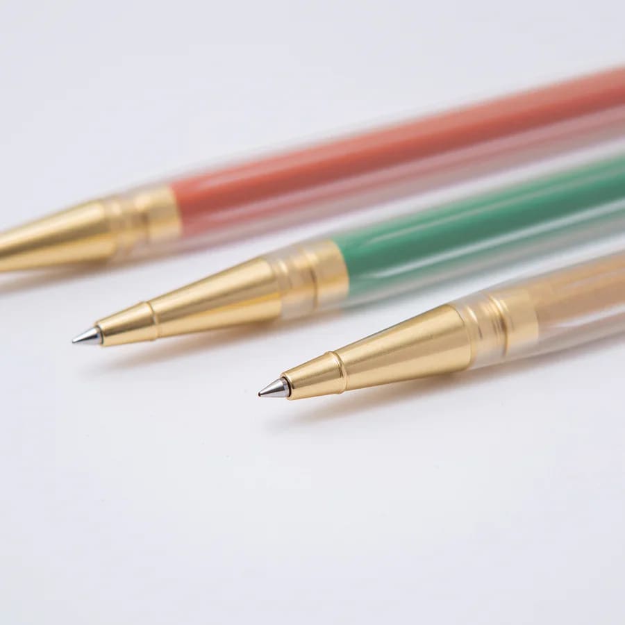 Glamour Evolve - Elemental Rollerball Pen - Brass Gold