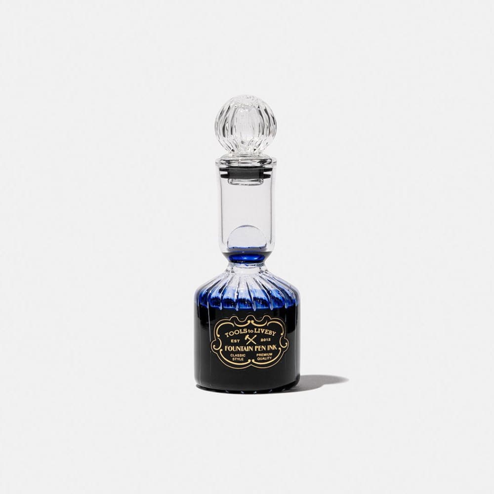 Glass bottle ink - Blue black