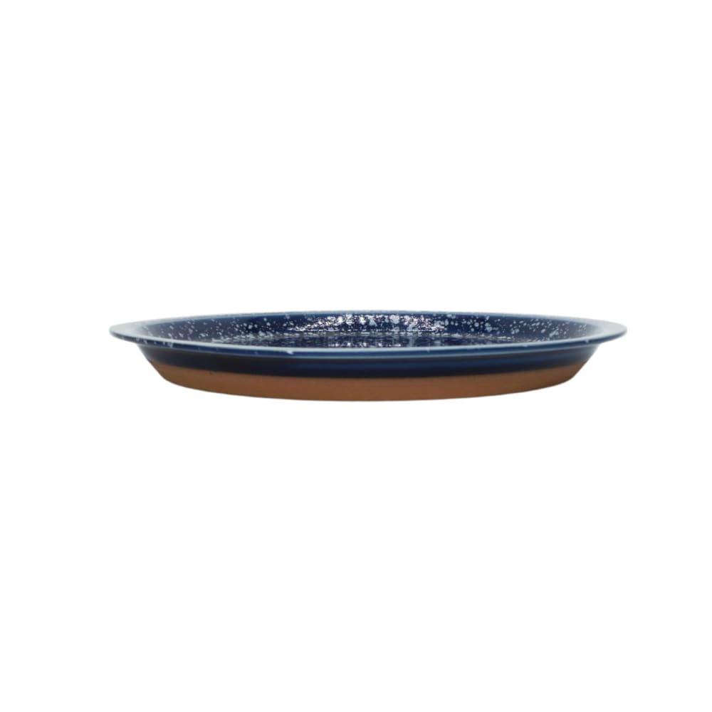 CHIPS PLATE L - splash navy-white