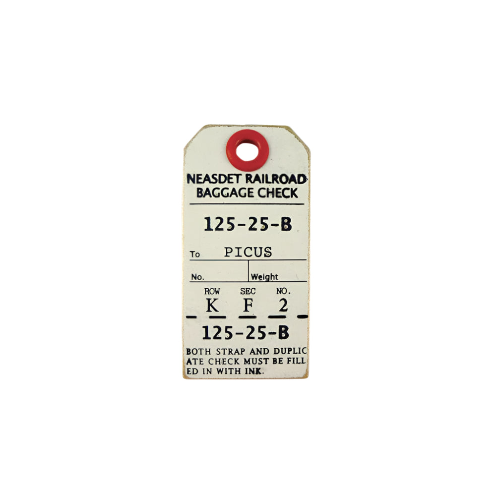 LUGGAGE TAG KEY-HOLDER BEIGE - Key Tag