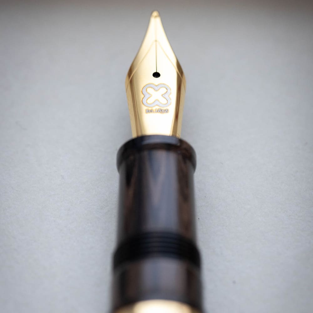 Model J Antique Rose Ebonite with Gold trim - Fountain Pen