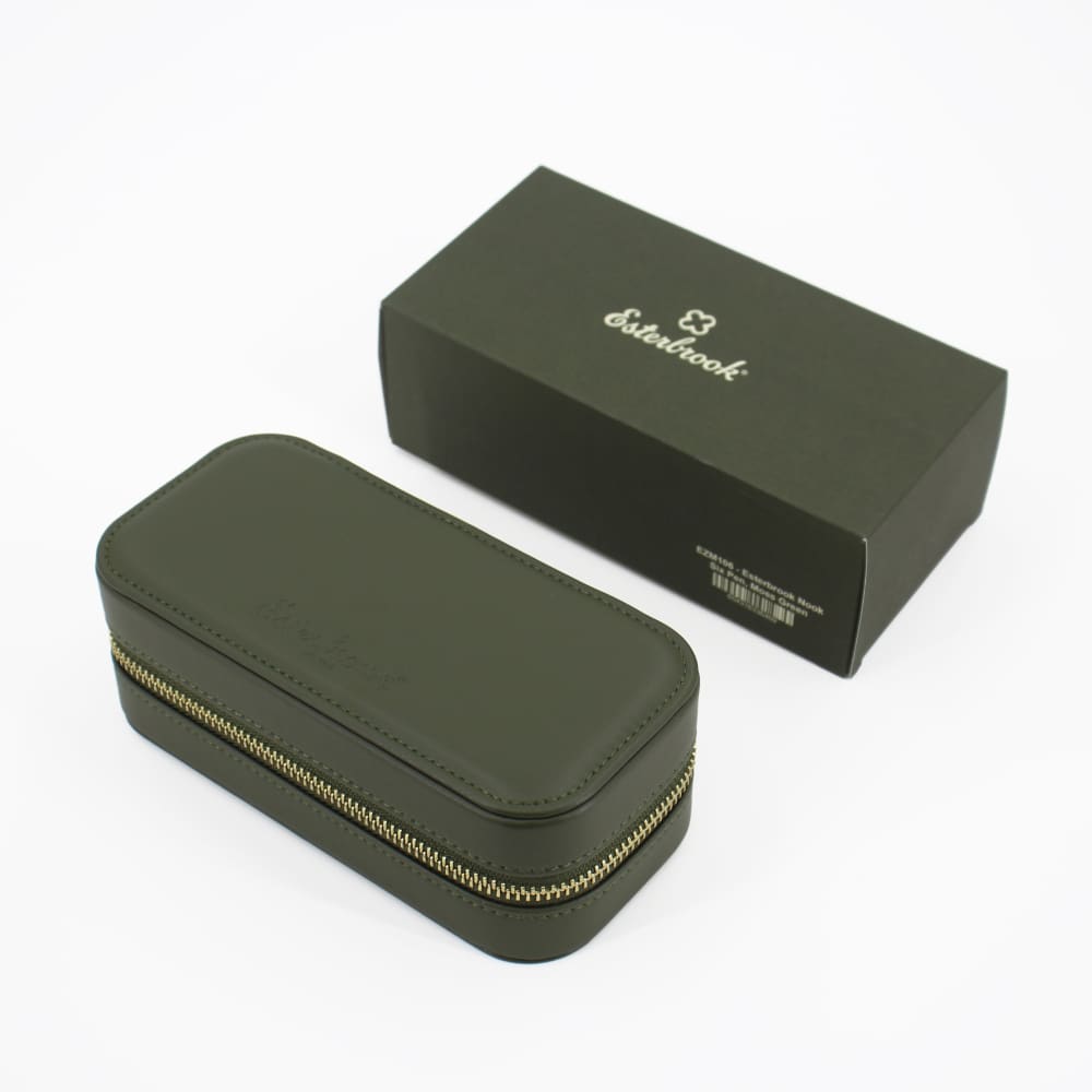 Moss Green Nook - Six Pen Case