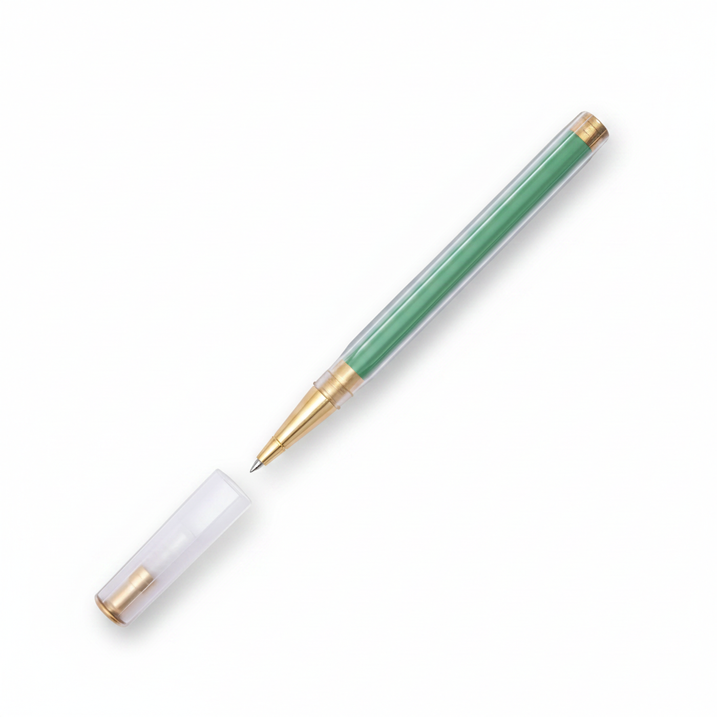 Glamour Evolve - Elemental Rollerball Pen - Clear Green