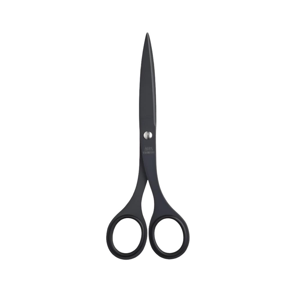 Office Scissors (Medium) Fluorine Coated S-165F Black -