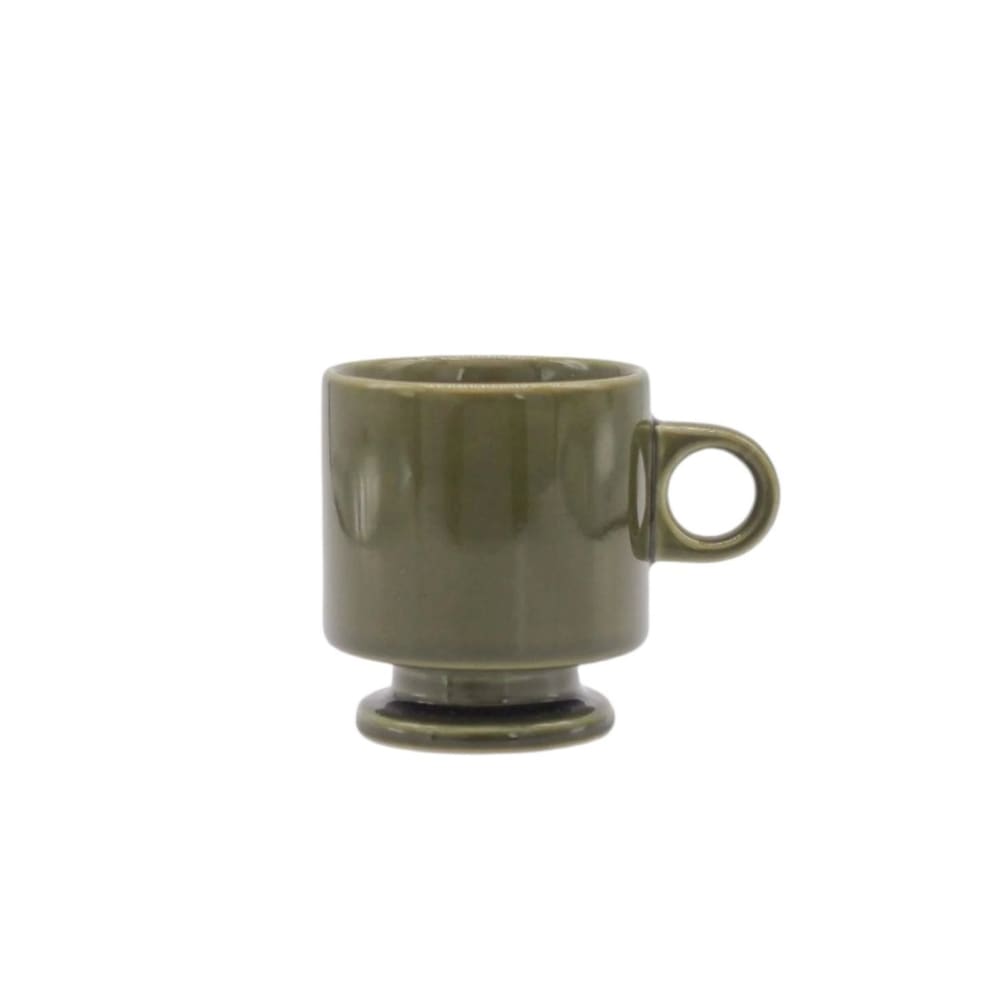 Smith stacking Footed mug - green
