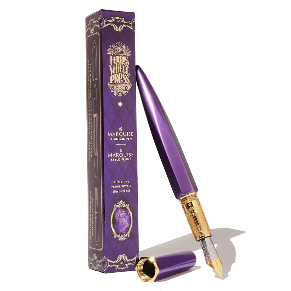 The Marquise Fountain Pen - Aubergine - Fine - Fountain Pen