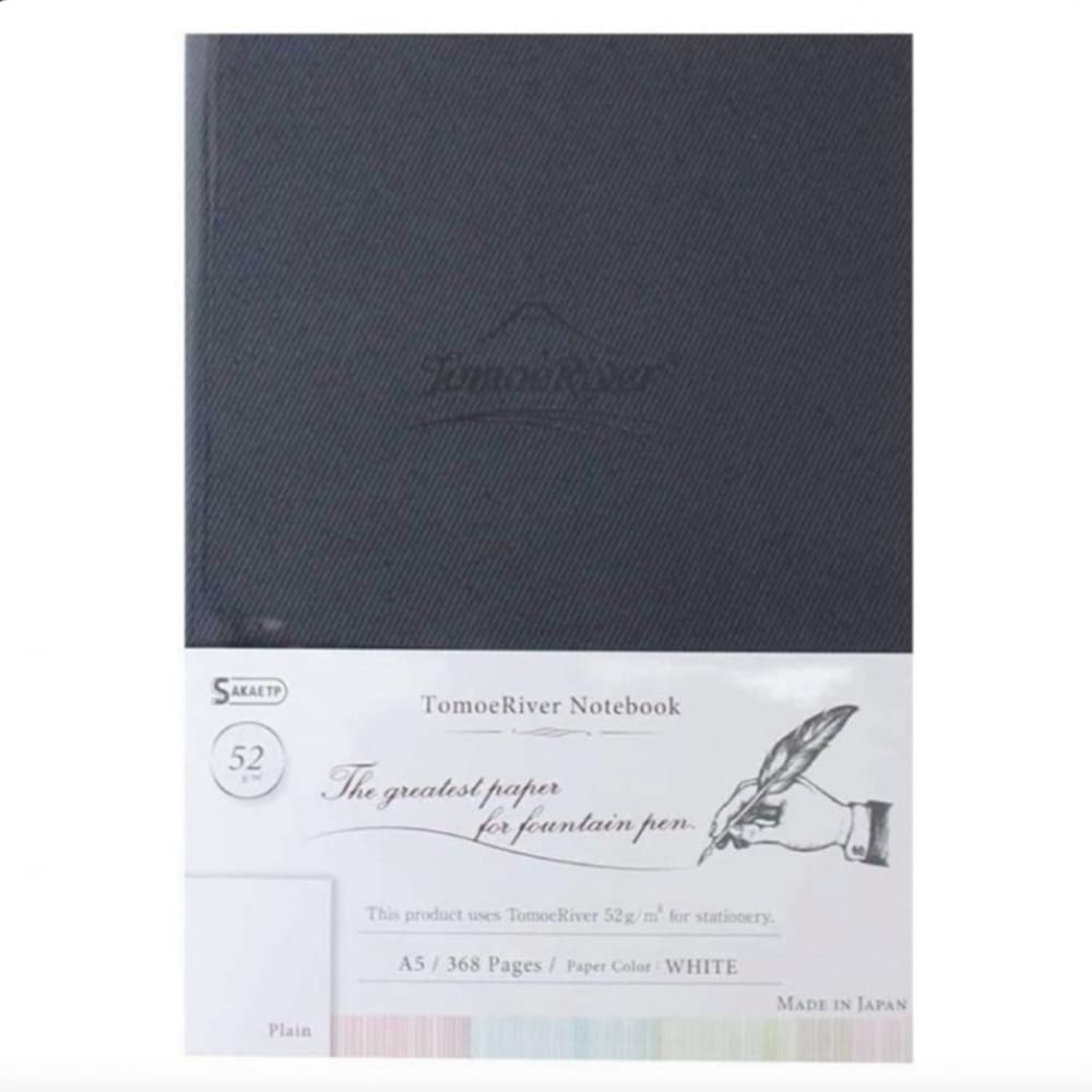 Tomoeriver Notebook hardcover Plain / A5 / White / 52 g/m2 -