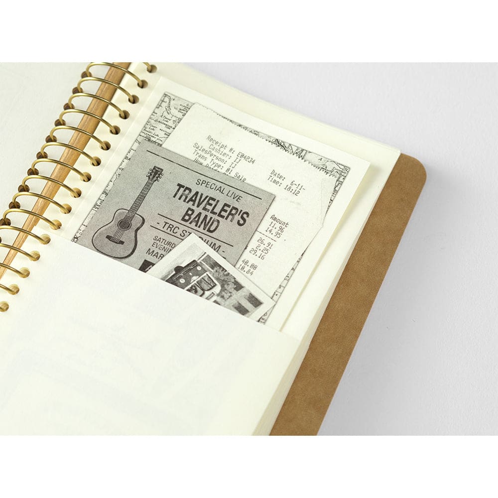 TRC SPIRAL RING NOTEBOOK <A6 Slim> Paper Pocket - The Outsiders