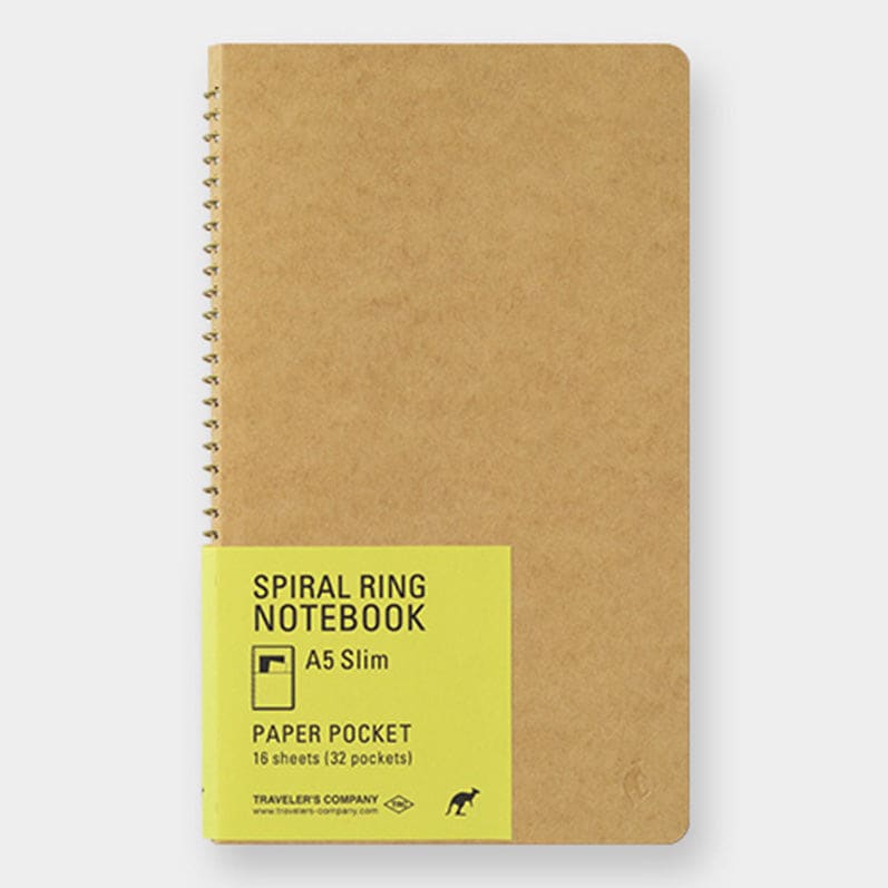 TRC SPIRAL RING NOTEBOOK <A5 Slim> Paper Pocket - The Outsiders