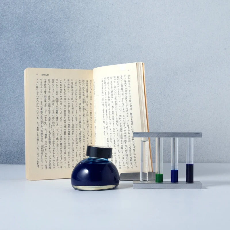 Kakimori Colour specimen 227 Sense of shadow, dense blue fountain pen ink