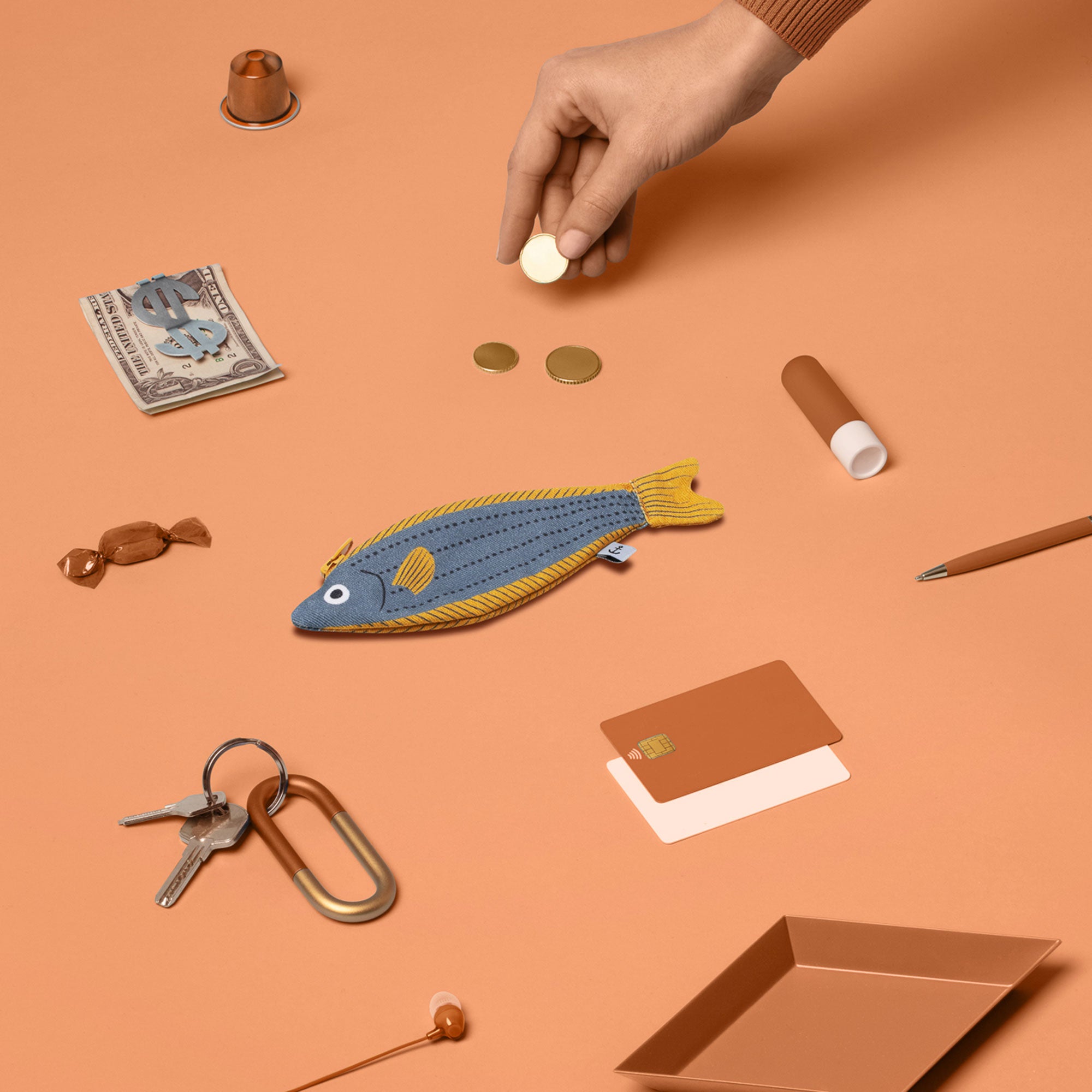 Fusilier blue - purse
