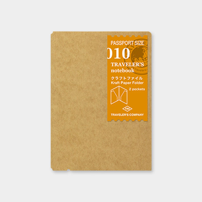 TRAVELER'S notebook Refill <Passport Size> Kraft Paper Folder 010