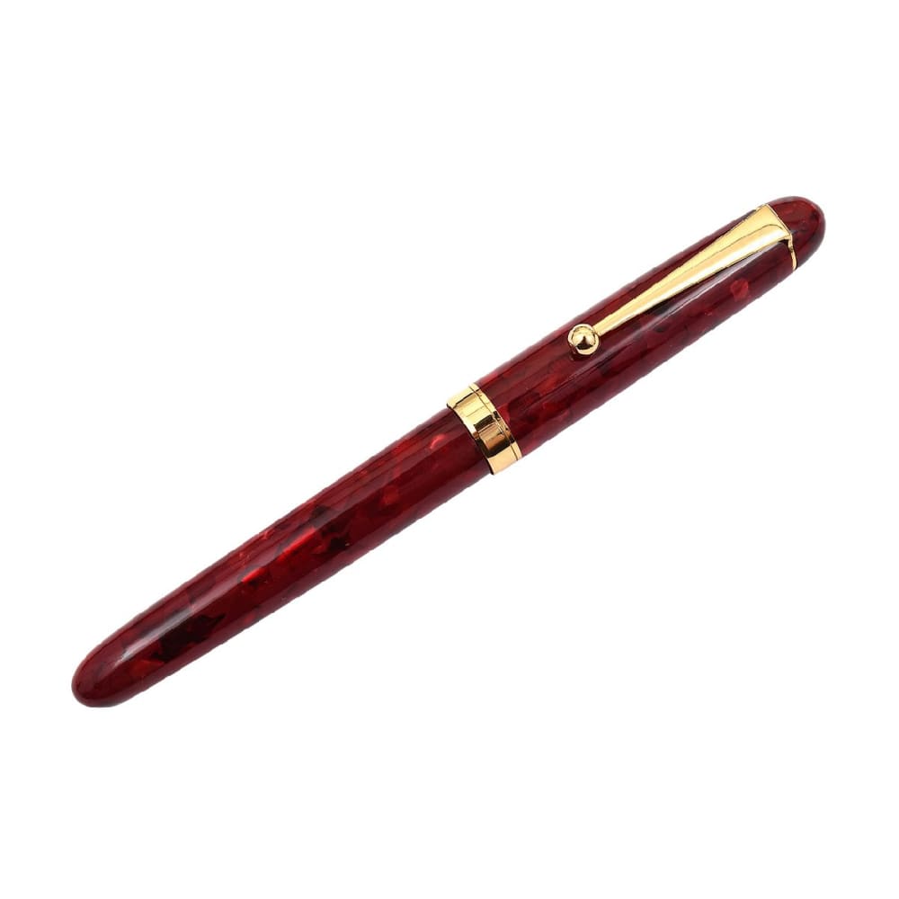 Acetate Red Marble Fountain Pen - Fountain Pen