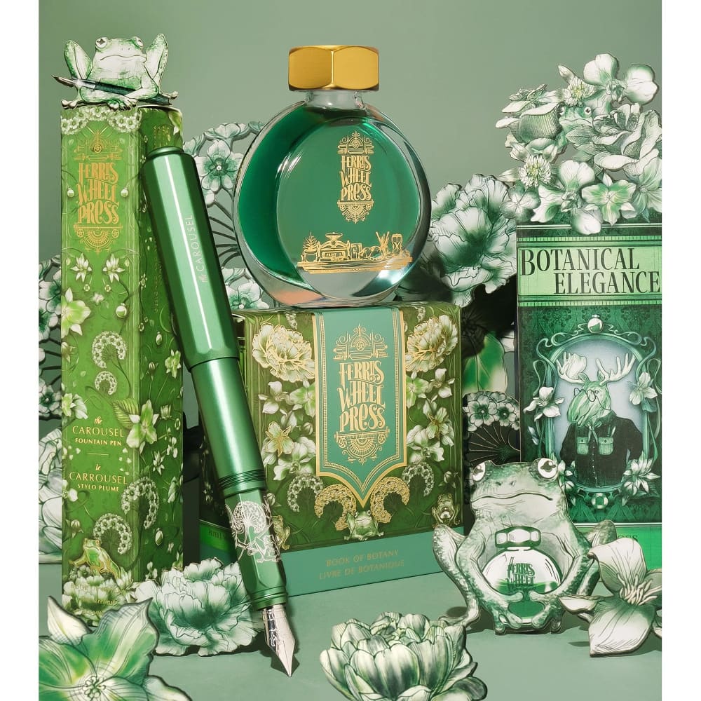 Aluminum Carousel - Book of Botany - Medium - Fountain Pen