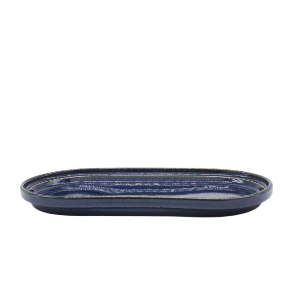 Smith stacking Oval Plate - navy