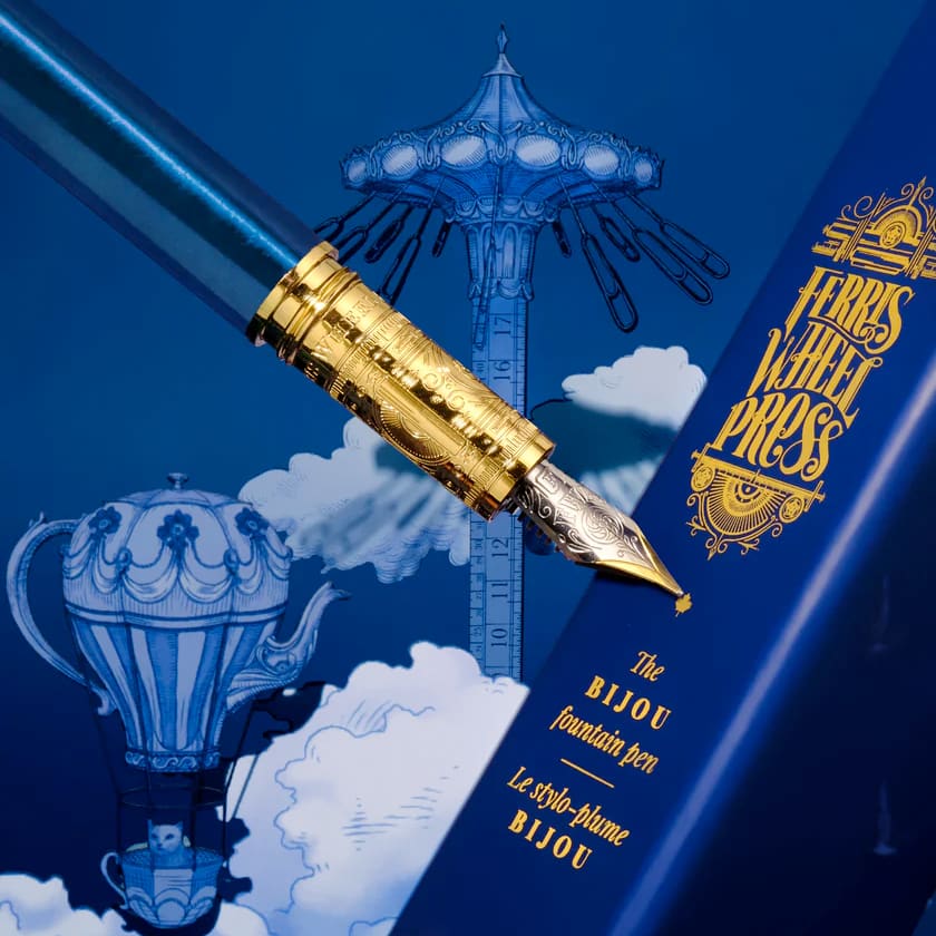Bijou Fountain Pen - Luna Celeste - Medium - Fountain Pen