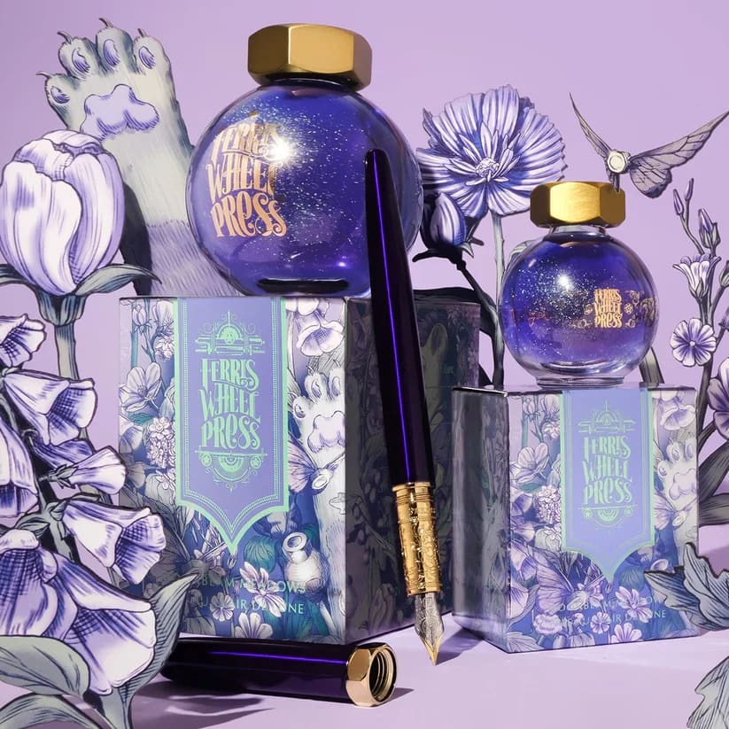 Bijou Fountain Pen - Moonbeam Meadows - Medium - Fountain