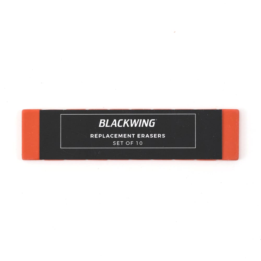 Replacement Pencil Erasers - Pack of 10 - Red