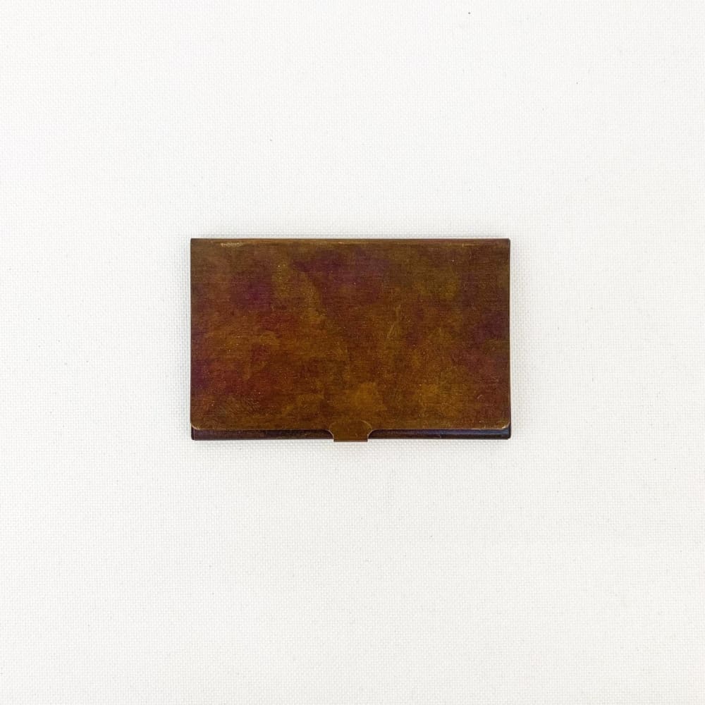 BRASS BOX CARDCASE RUST - Cardcase