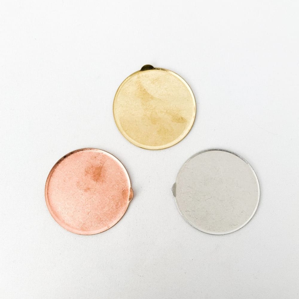 BRASS GRIP CIRCLE PLATE SOLID BRASS - Plate