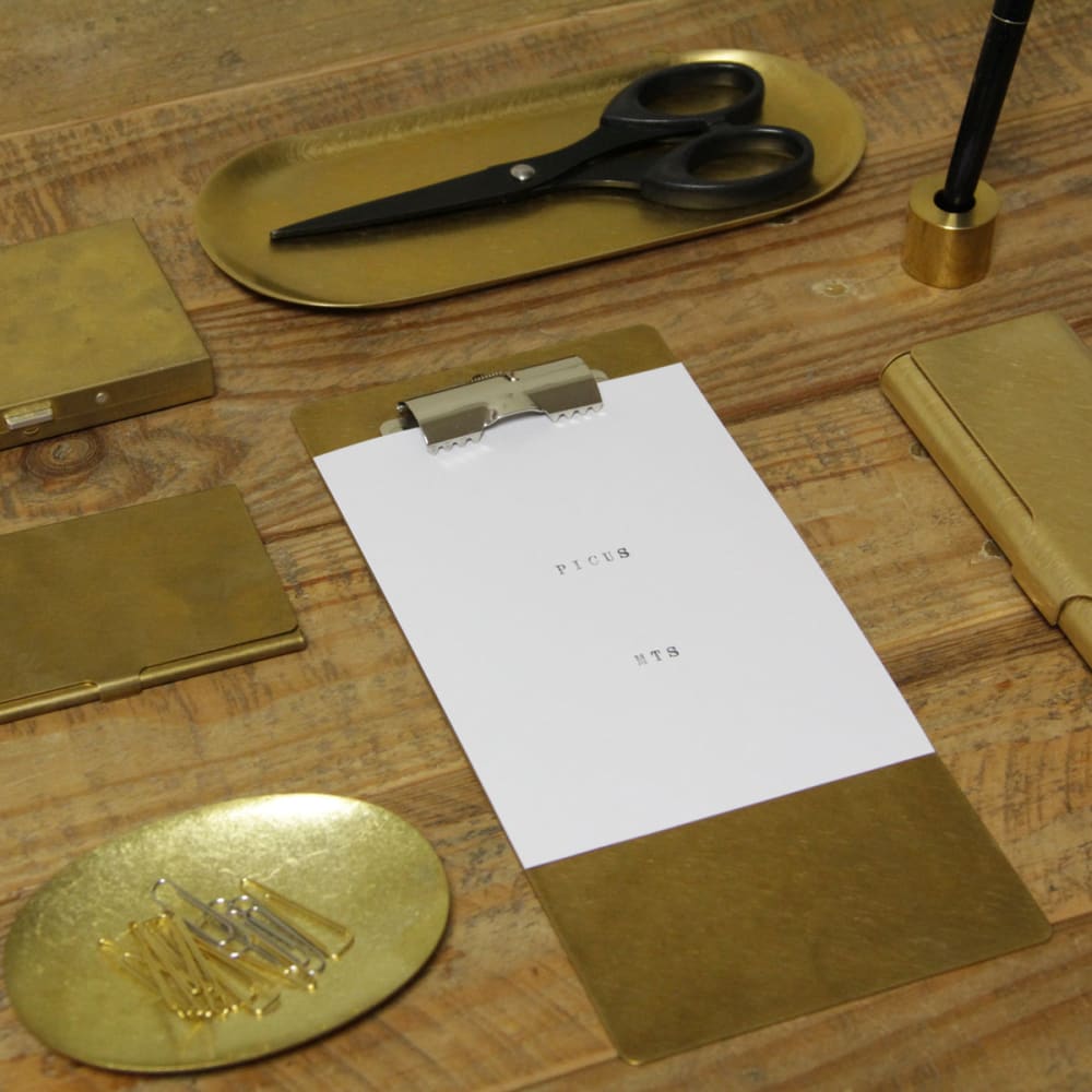 BRASS PEN STAND SOLID - Pen Stand