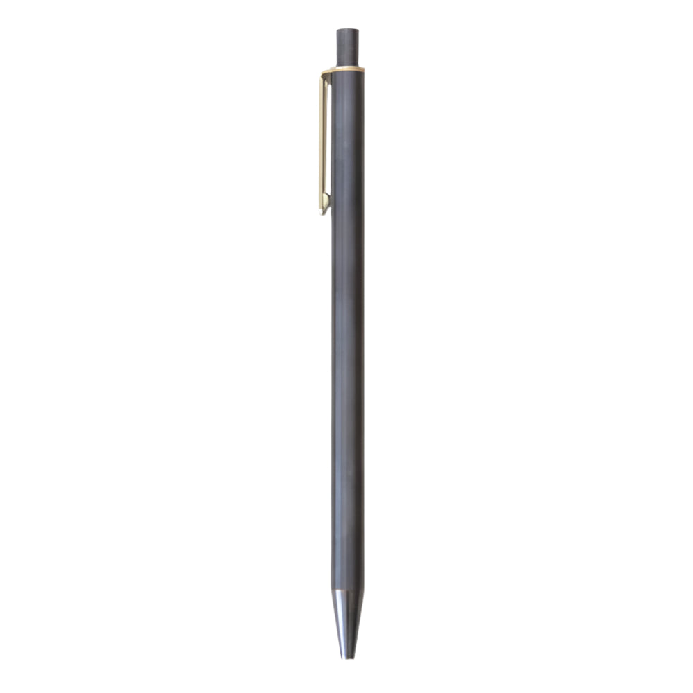 BRASS RETRACTABLE PEN RUST BLACK - Ballpoint Pen