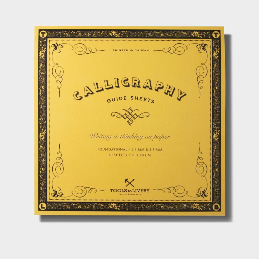 Calligraphy Practice Notebook - Chancery Cursive