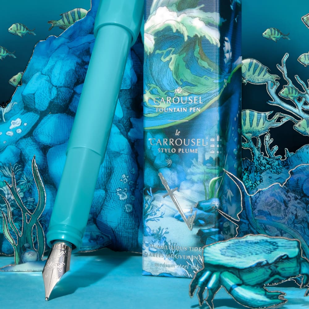 Carousel Pen - Medium - Tumultous Tides - Fountain Pen