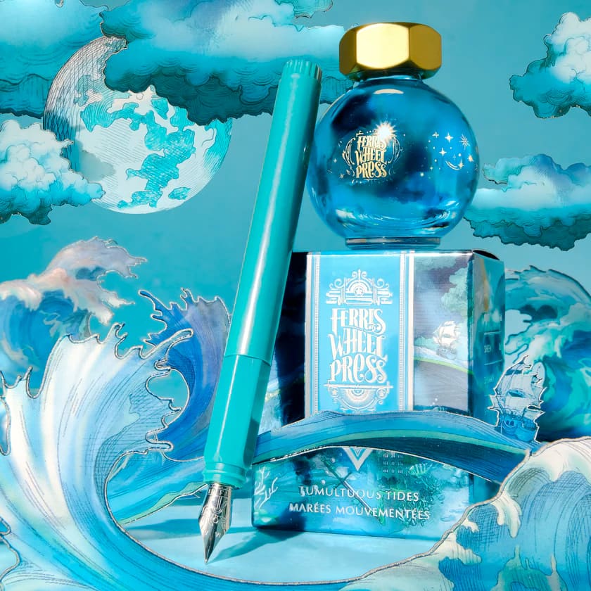 Carousel Pen - Medium - Tumultous Tides - Fountain Pen