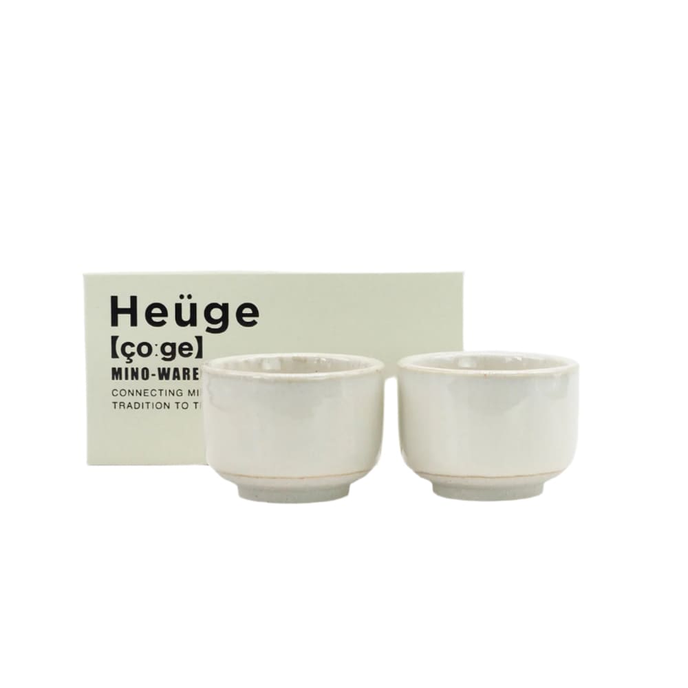 Sake cup set 2 - Heuge - Shino