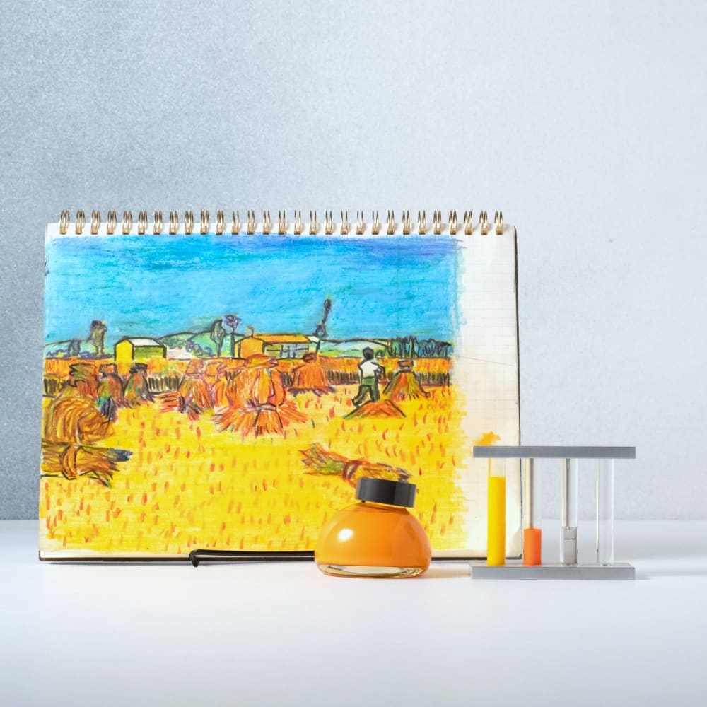 Colour specimen - Yellow through a painter’s eyes - Ink