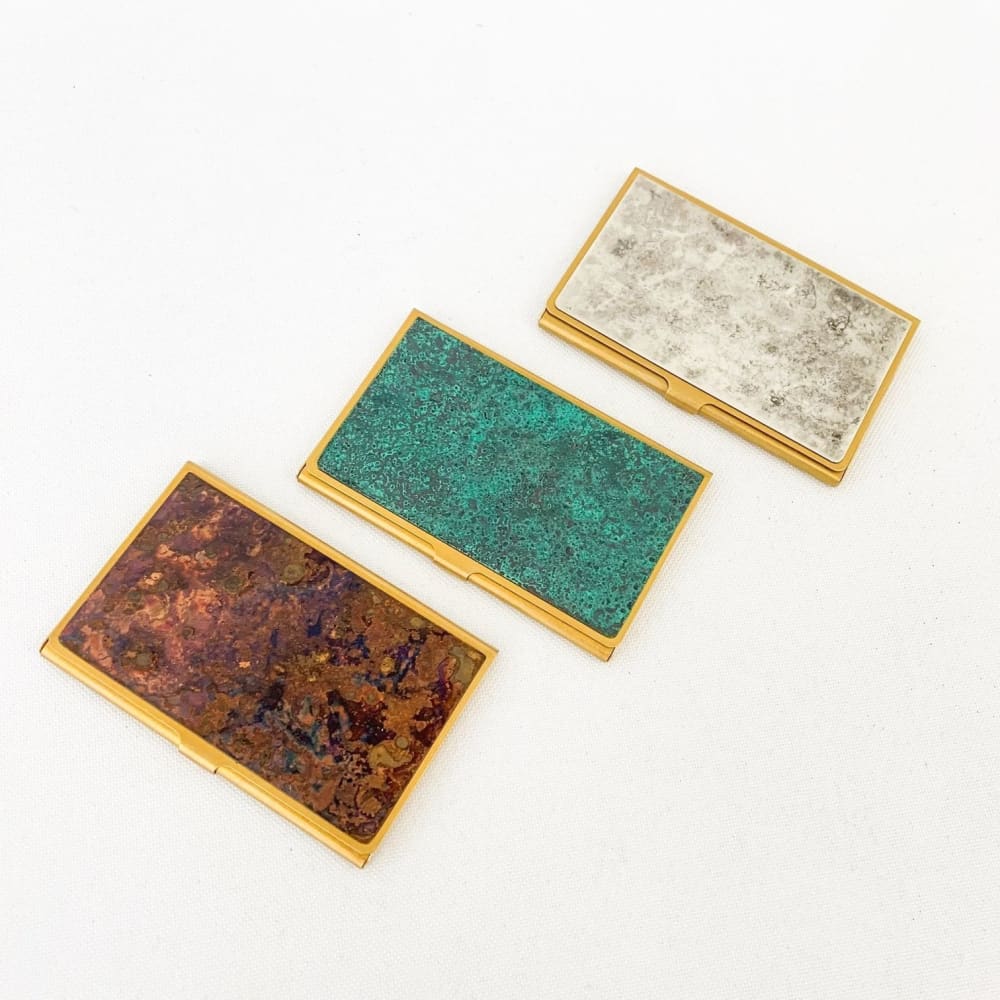 Cardcase - Hanmon Kujyaku - Corrosion brass