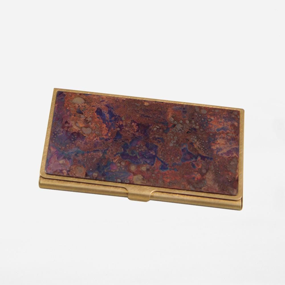 Cardcase - Hanmon Kujyaku - Corrosion brass