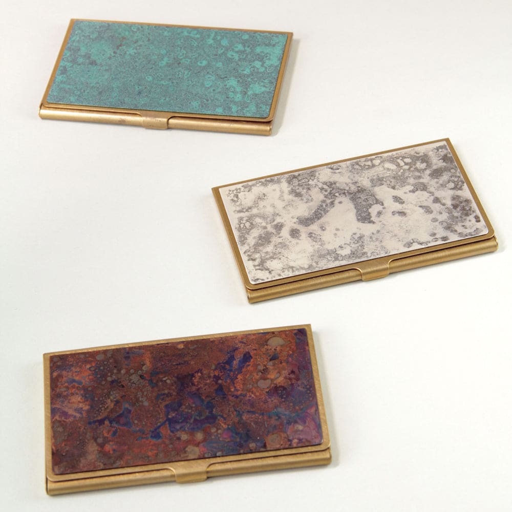 Cardcase - Hanmon Kujyaku - Corrosion brass