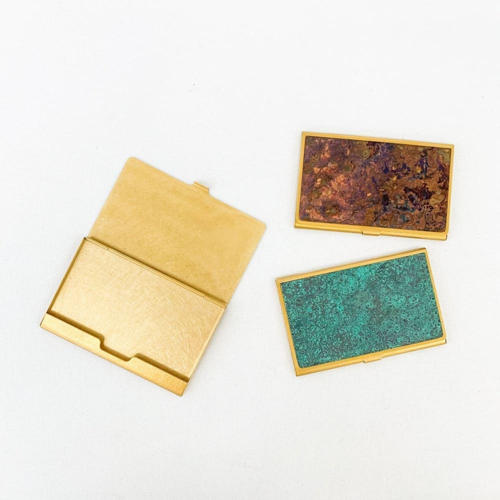 CORROSION BRASS CARD CASE HANMON ROKUSHOU - Cardcase