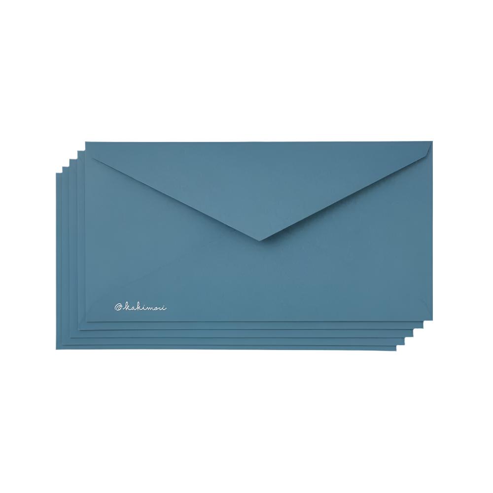 Envelope 5 pcs Greyish blue - Letter and Envelope