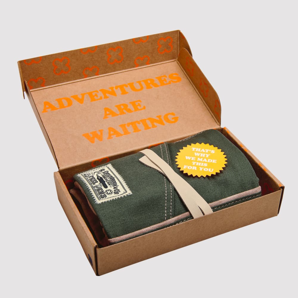 Esterbrook Pen Cups and Rolls - Pen Roll Army Green -