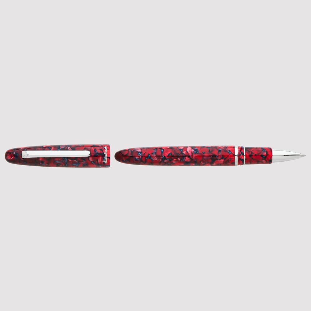 Estie Scarlet Palladium Trim Rollerball