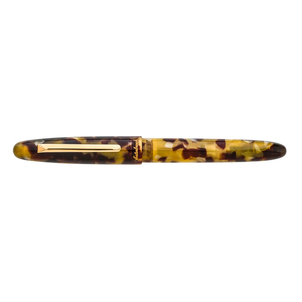 Estie tortoise - Gold Trim fountain pen - Custom Needle